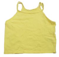 Žltý crop top George