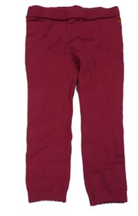 Vínové pletené legíny Obaibi