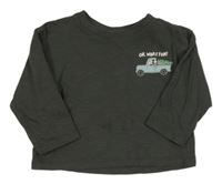 Antracitové triko s autem s Mickeym H&M