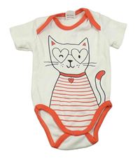 Bílé body s kočkou