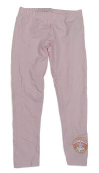 Světlerůžové legíny s logem Converse