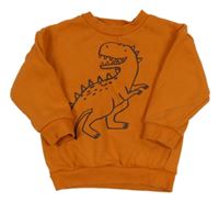 Oranžová mikina s dinosaurom George