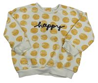 Svetlobéžová bodkovaná á mikina s nápisom F&F