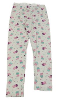 Smotanové teplákové legíny s Peppou