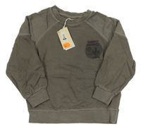 Nové - Tmavosivá mikina s kaktusom a nápisom Leigh Tucker