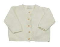 Smetanový propínací svetr H&M