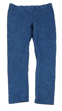 Tmavomodré batikované legíny Next