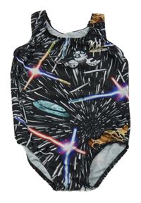 Čierne vzorované cvičobné body so Star Wars