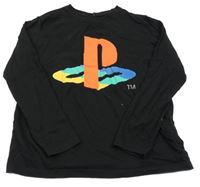 Čierne tričko s logem PlayStation Primark