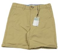 Nové - Pískové plátěné kraťasy Denim Co.