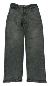 Tmavošedé relaxed fit tapered leg rifle H&M