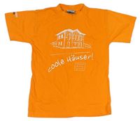 Oranžové tričko s nápismi