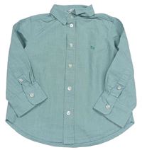 Zelená košeľa s výšivkou H&M
