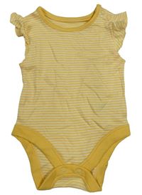 Žlto-biele pruhované body George