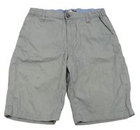 Šedé plátěné chino kraťasy H&M
