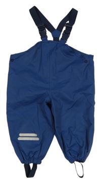 Tmavomodré šusťákové podšité laclové kalhoty tcm