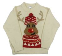 Smetanový svetr se sobem C&A