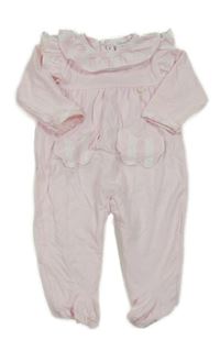 Svetloružový overal s golierikom