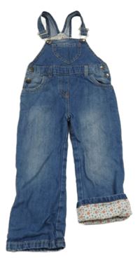 Světlemodré podšité laclové rifle s kapsami Papagino