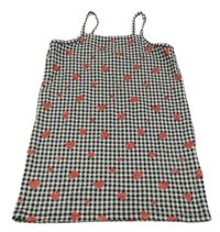 Čierno-sivé kockované úpletové šaty so srdiečkami George