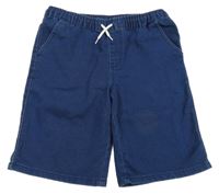 Tmavomodré teplákové rifľové kraťasy Y.F.K.