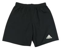 Černé sportovní funkční kraťasy s logem Adidas