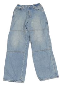 Světlemodré baggy rifle H&M