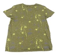 Khaki tričko s fleky M&S