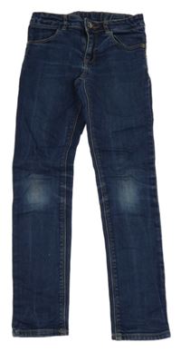 Tmavomodré skinny rifle Zara