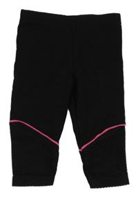 Čierno-ružové legíny so sieťovinou LC Waikiki