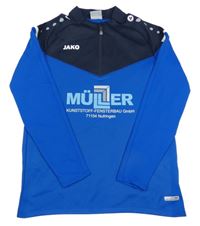 Modro-tmavomodrá thermo mikina s potlačou Jako