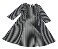 Černo-bílé pruhované šaty Matalan