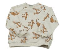 Béžová vzorovaná mikina s Tigrom Disney