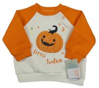 Nové - Bielo-oranžová mikina s tekvicou Primark