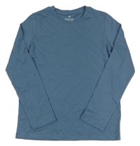 Šedomodré tričko H&M