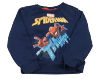 Tmavomodrá mikina so Spidermanem