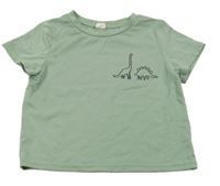 Zelené tričko s diny Shein