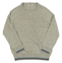 Svetlošedá -tmavomodrý sveter Alive