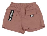 Staroružové kraťasy s vreckami a nápismi Shein