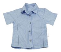 Světlemodrá vzorovaná košile 