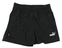 Čierne športové kraťasy s logom Puma