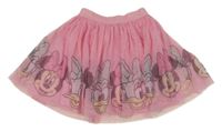 Ružová tylová sukňa s Minnie a Daisy Disney