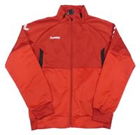 Červeno-čierna prepínaci športová mikina Hummel