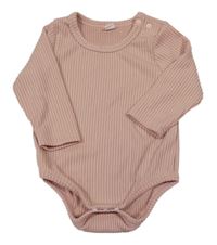 Světlerůžové žebrované body 