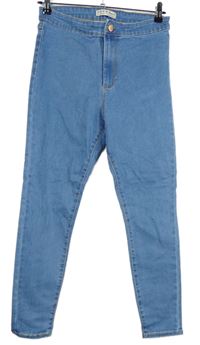 Dámske svetlomodré skinny rifle Denim