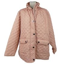 Dámská růžová prošívaná zateplená bunda Cotton 