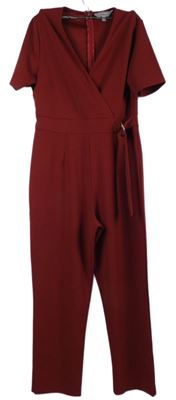 Dámský karmínový culottes kalhotový overal Dorothy Perkins 