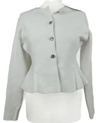 Nové - Dámský bílý propínací svetr Zara 