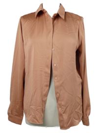 Dámská starorůžová saténová halenka Trendyol 