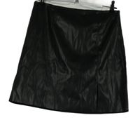 Dámská černá koženková sukně Noisy  May 